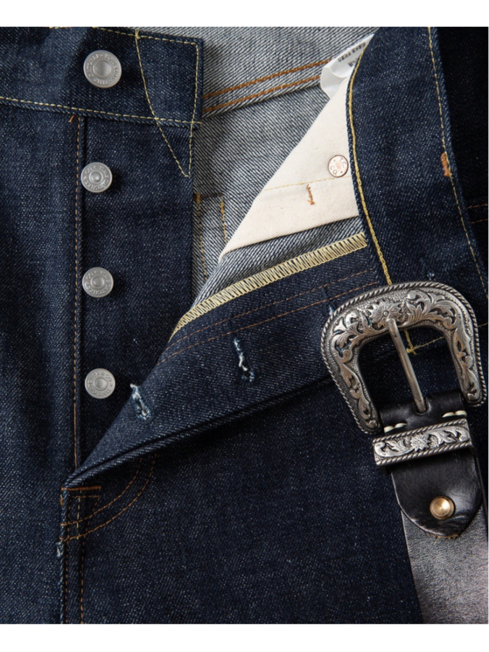 1966 Selvedge Denim Jeans Reproduction 34x32 USA Ship 🇺🇸 W34x32 - Picture 7 of 10
